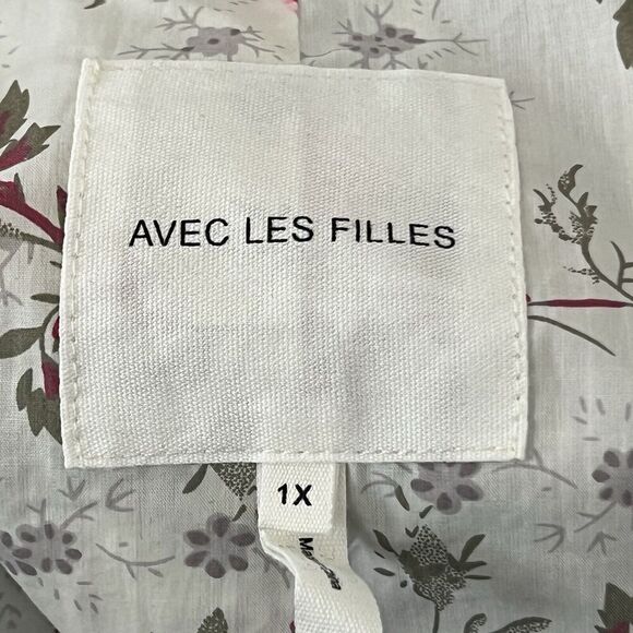 Avec Les Filles Womens Size 1X Zip Front Plaid Raglan Zip Shack­et New NWT - Picture 6 of 6